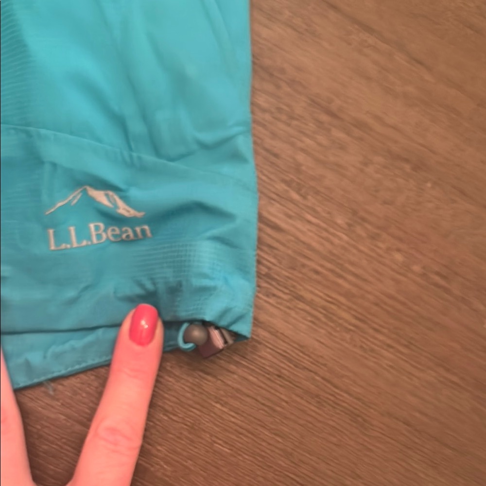 L.L. Bean Turquoise Hooded Jacket - Picture 5 of 6